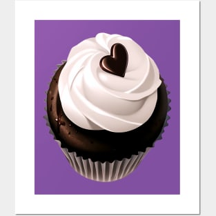 Chocolate Cupcake with Love Posters and Art